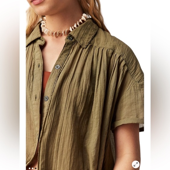 Free People We The Free Float Away Relaxed Shirt - Picture 3 of 14